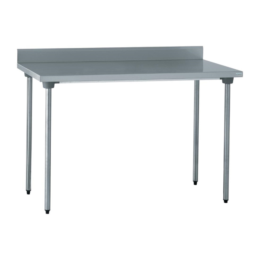 Table de préparation inox avec dosseret Tournus 1200mm