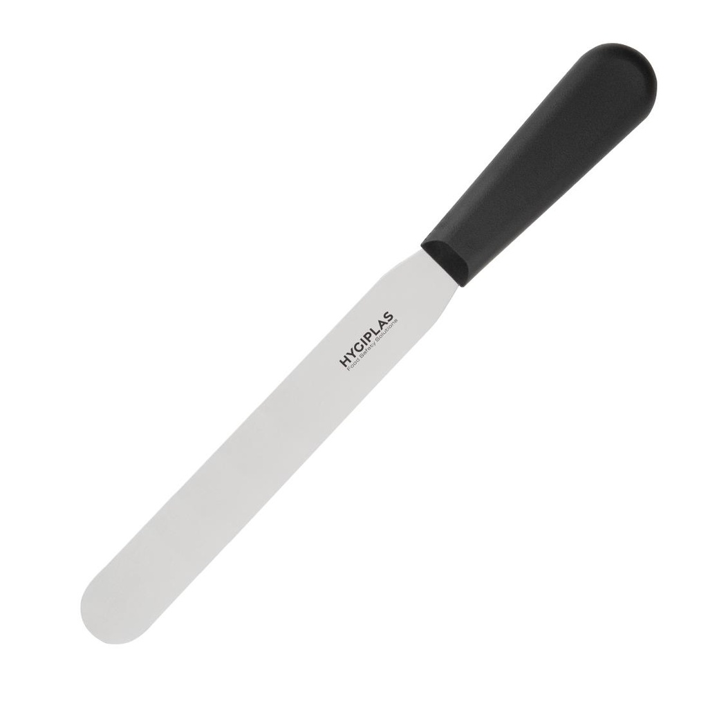 Couteau spatule à lame droite Hygiplas noir 205mm