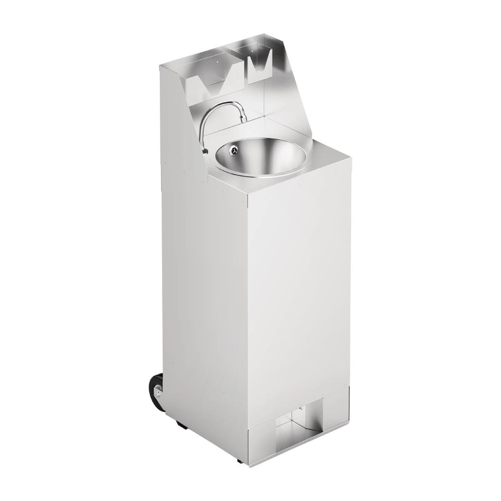 Station de lavage des mains mobile avec crédence IMC 10L