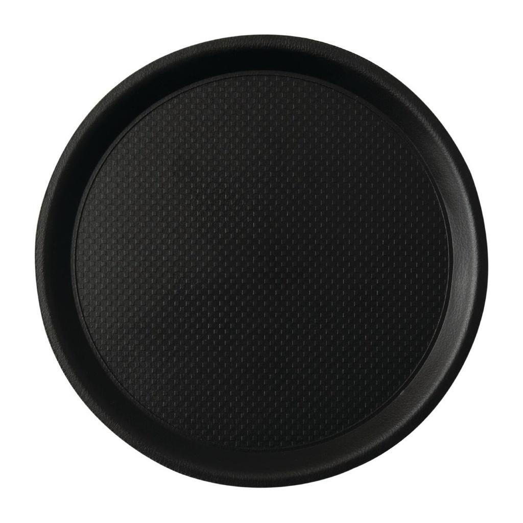 Plateau antidérapant Roltex Blackline rond 380mm noir