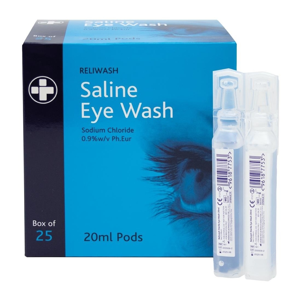 Gouttes oculaires salines stériles 20ml 