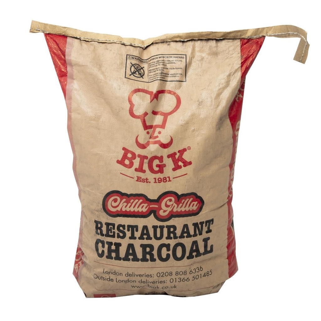 Charbon de bois naturel de restaurant Big K 12kg