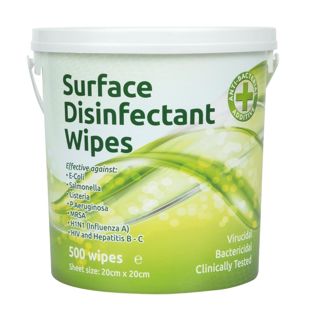 Boîte de lingettes désinfectantes de surface Ecotech (lot de 500)