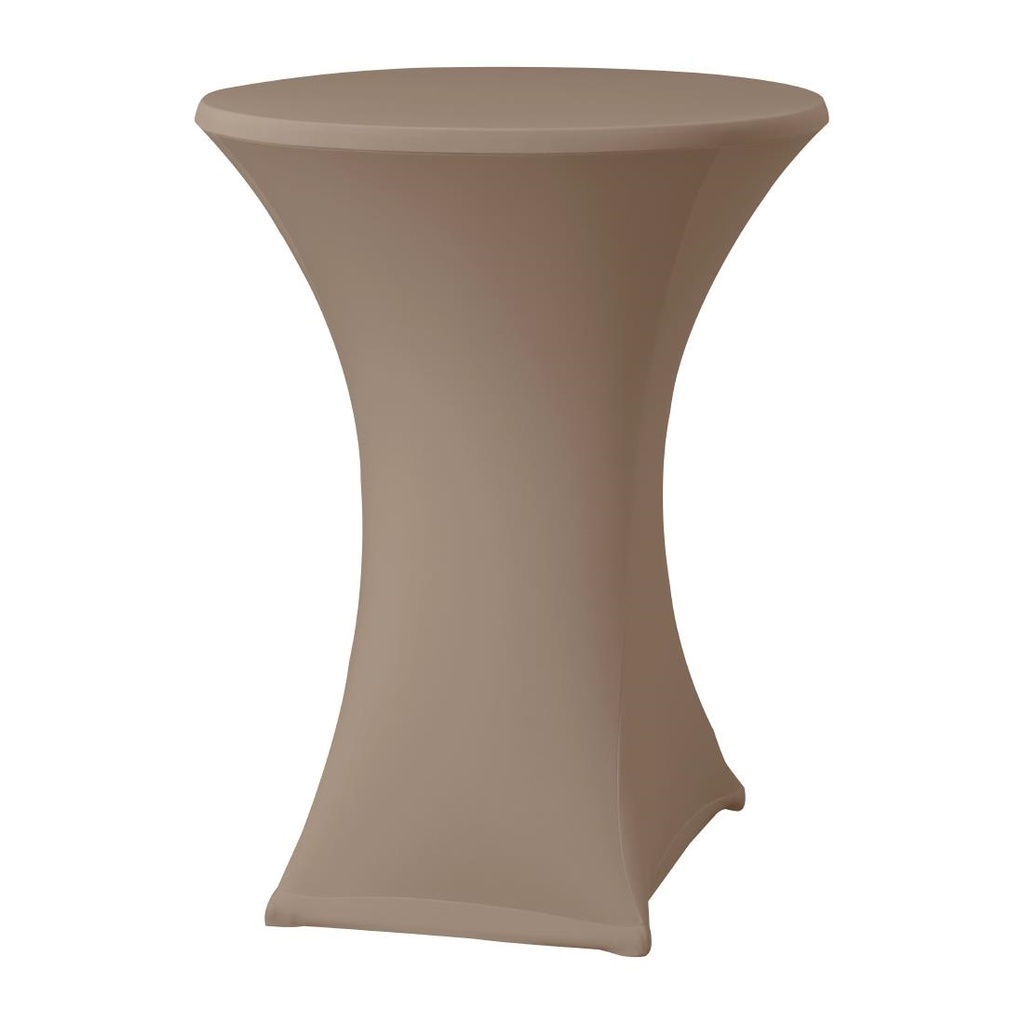 Housse de table extensible Samba taupe D2