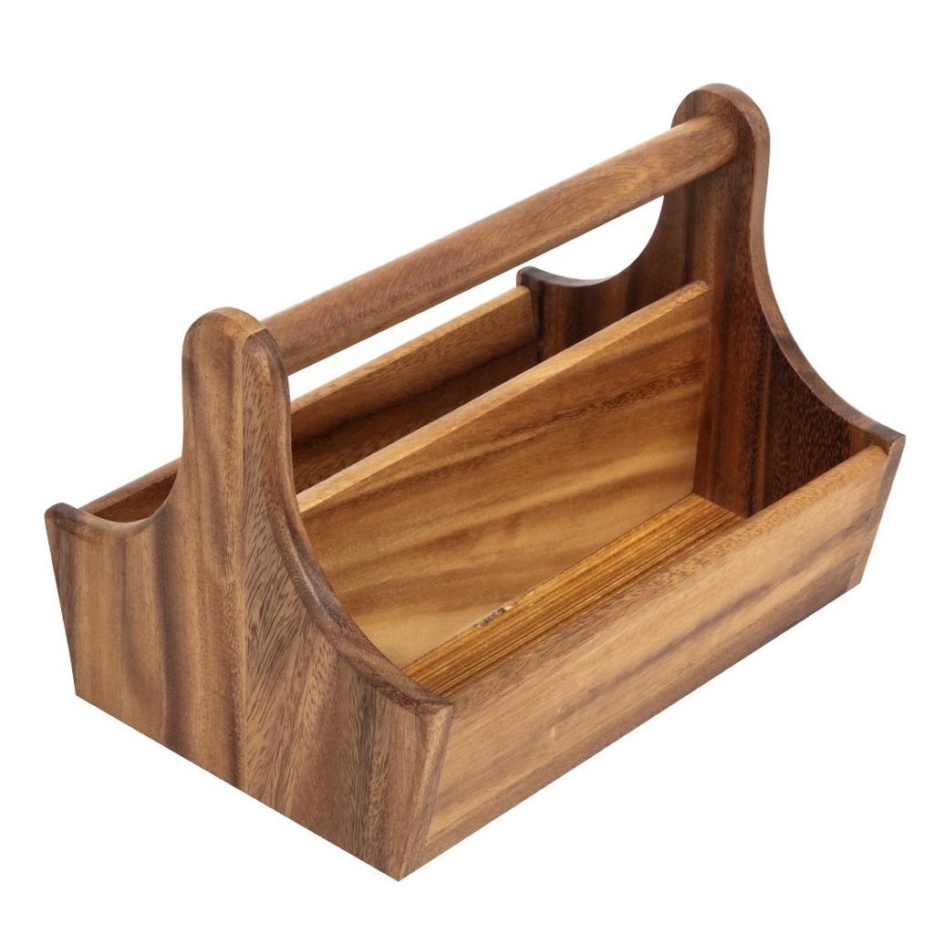 Panier à condiments en bois acacia T&G Woodware