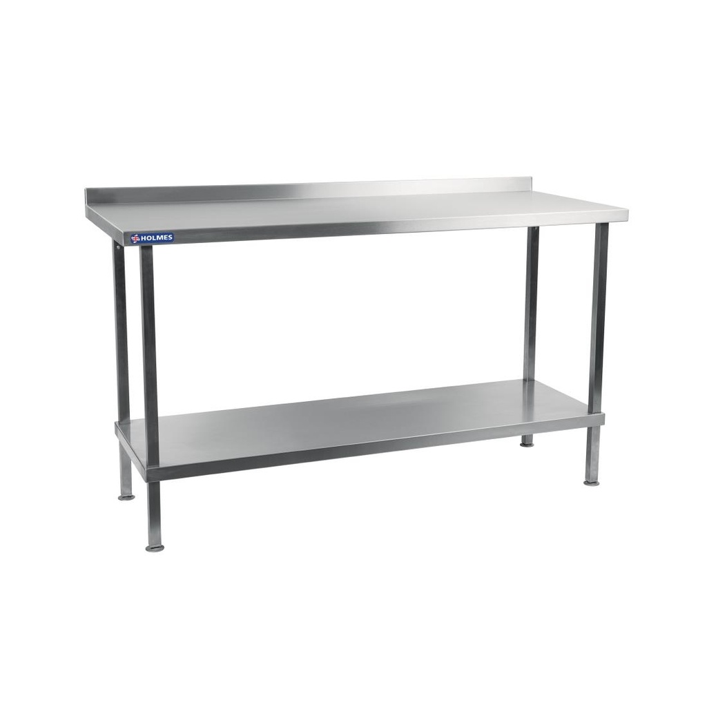 Table murale en acier inoxydable Holmes avec dosseret 1500 mm