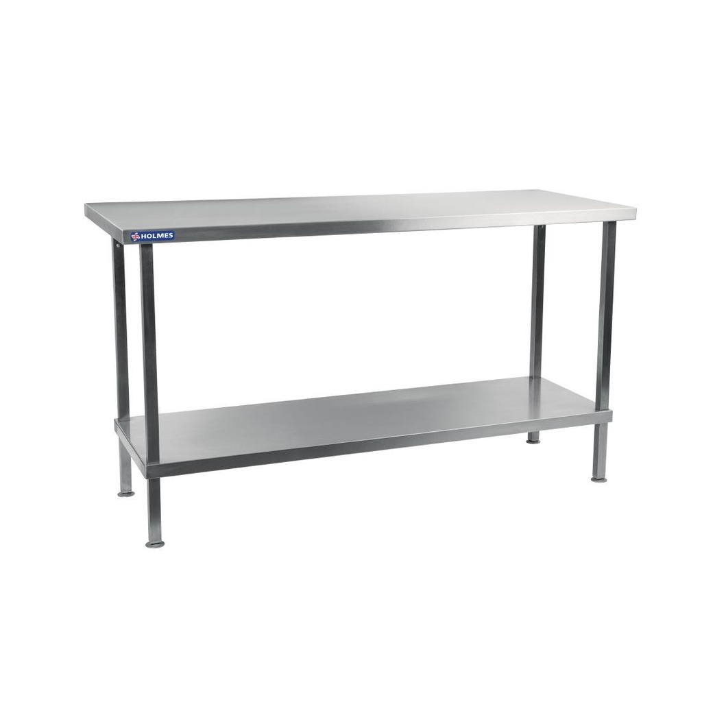 Table centrale en inox soudée Holmes 1800 mm