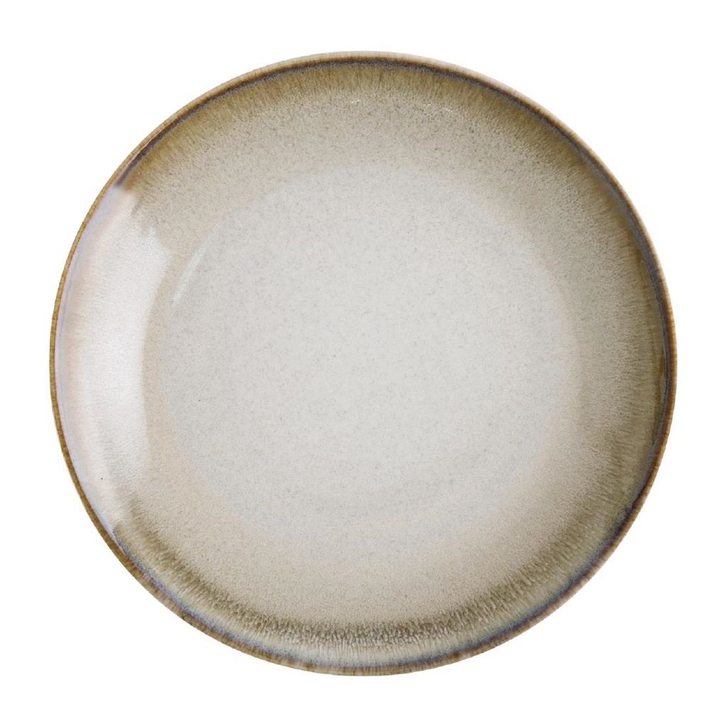 Assiettes plates sable Birch Olympia 27 cm (x6)