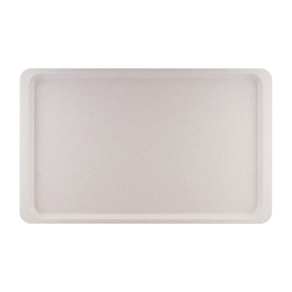 Plateau de service en polyester Roltex GN1/1 530x325mm gris moucheté