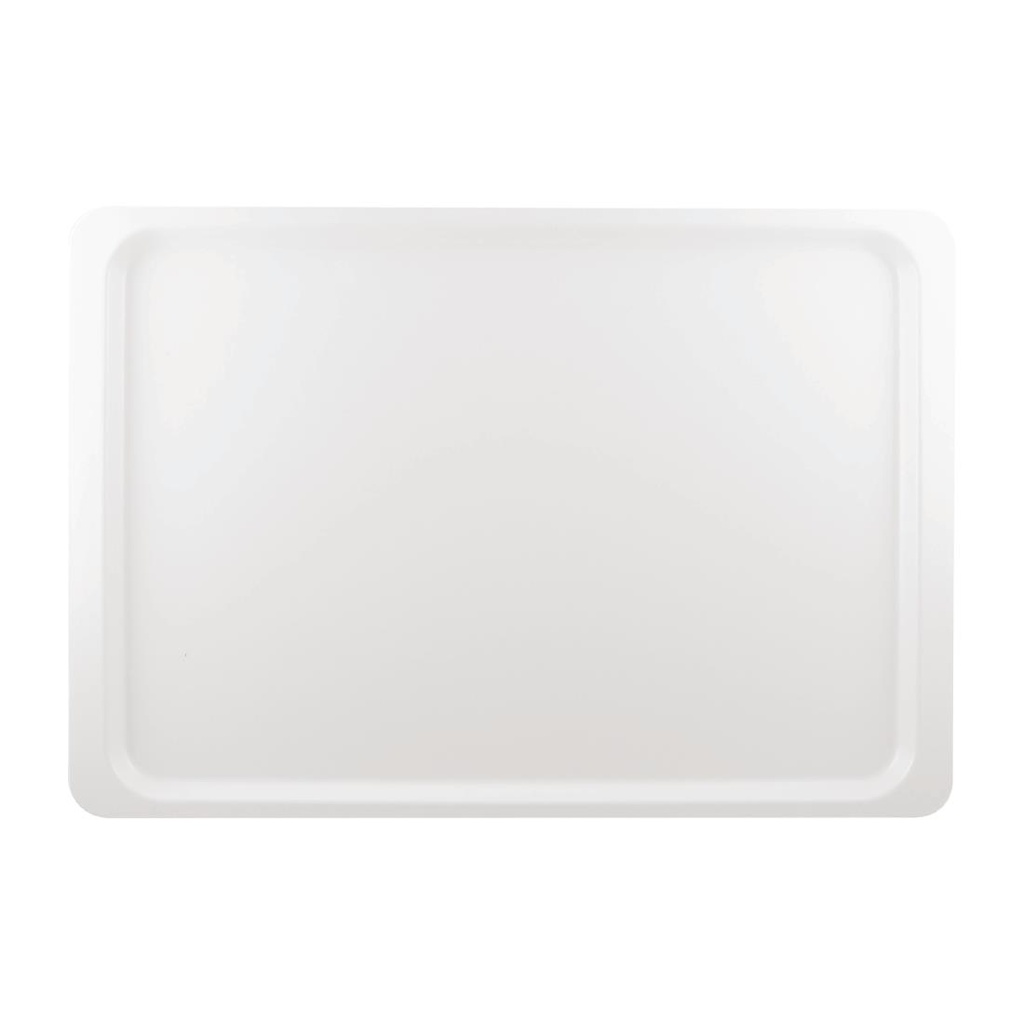 Plateau de service en polyester Roltex Euronorme 530 x 370mm blanc