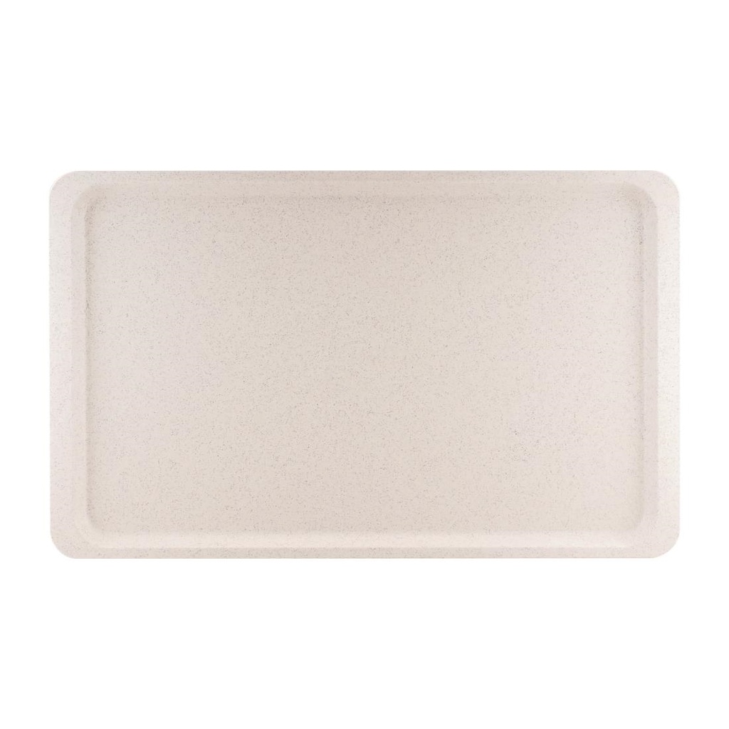 Plateau de service en polyester Roltex America 460x360mm gris 