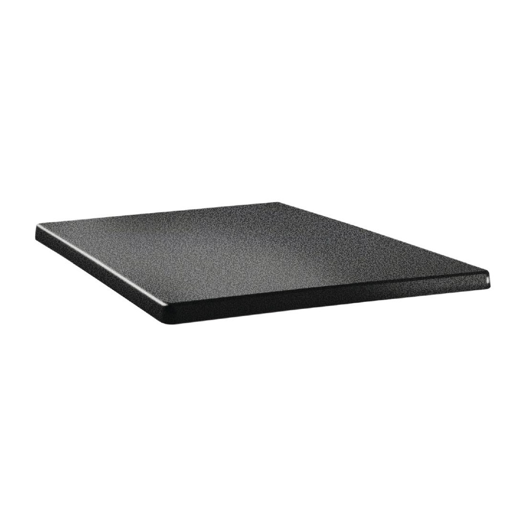 Plateau de table carré Topalit Classic Line 80x80cm anthracite