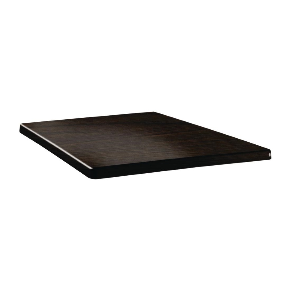 Plateau de table carré Topalit Classic Line 60x60cm wengé