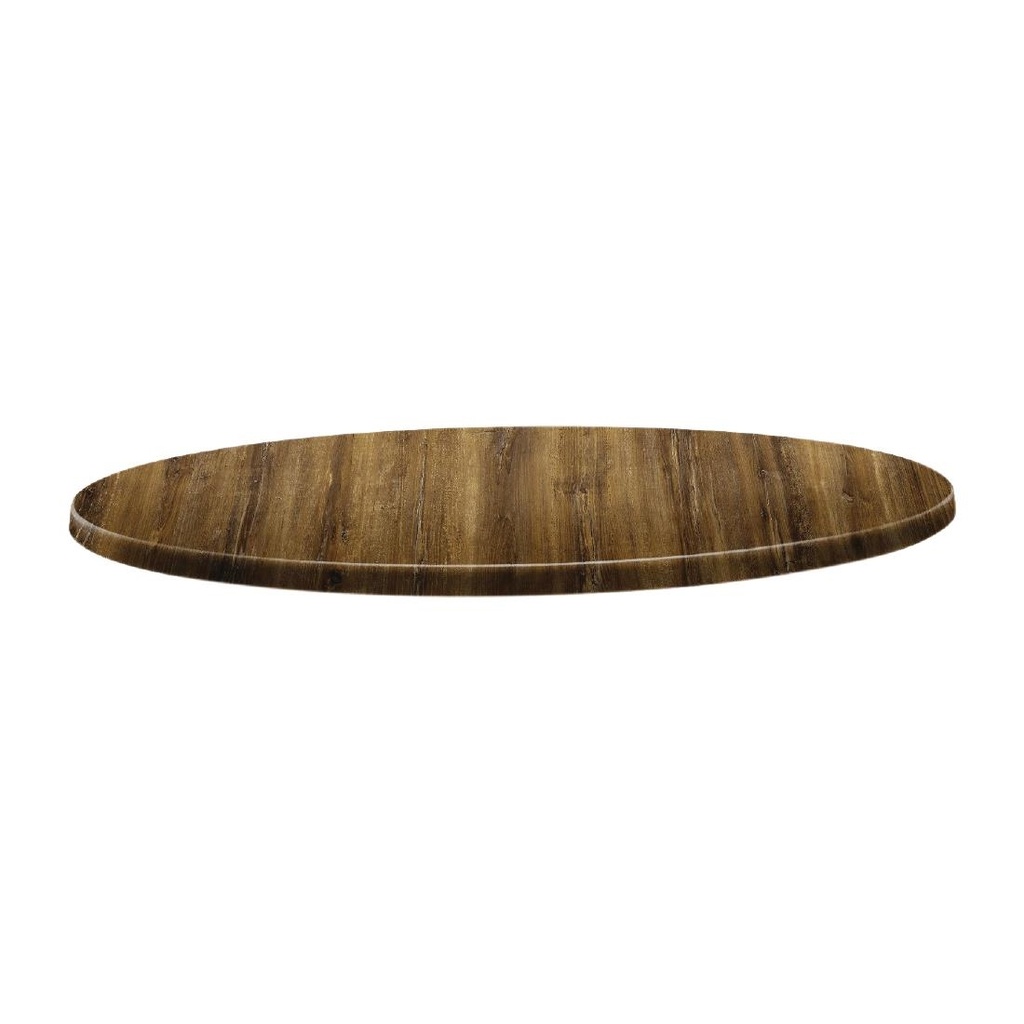 Plateau de table rond Topalit Classic Line 80cm atacama cherry