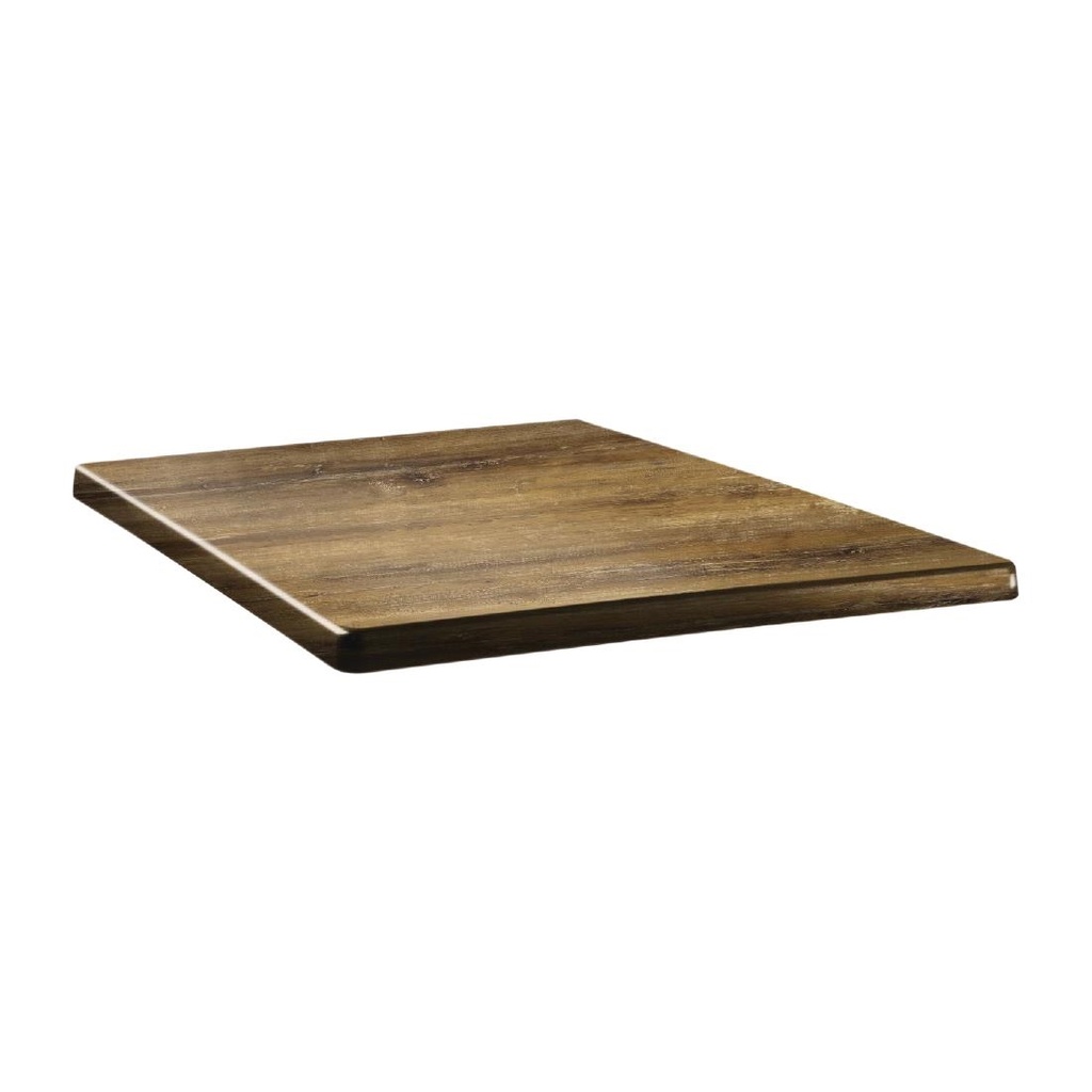 Plateau de table carré Topalit Classic Line 60x60cm atacama cherry