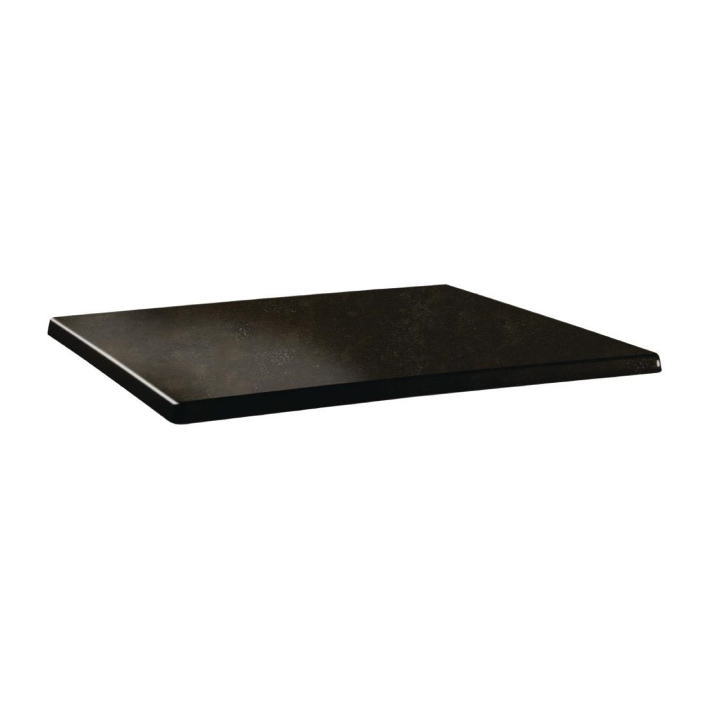 Plateau de table rectangulaire Topalit Classic Line 110x70cm cyprus metal