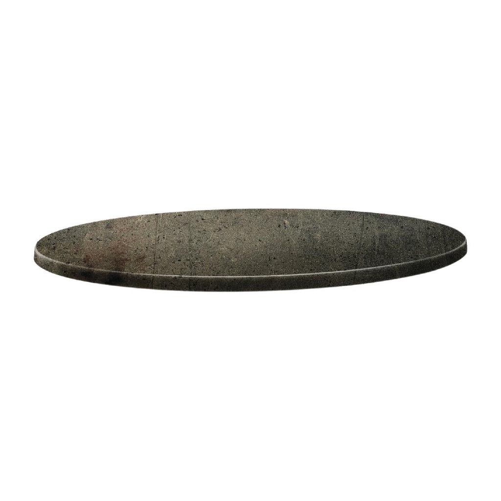 Plateau de table rond Topalit Classic Line 60cm béton