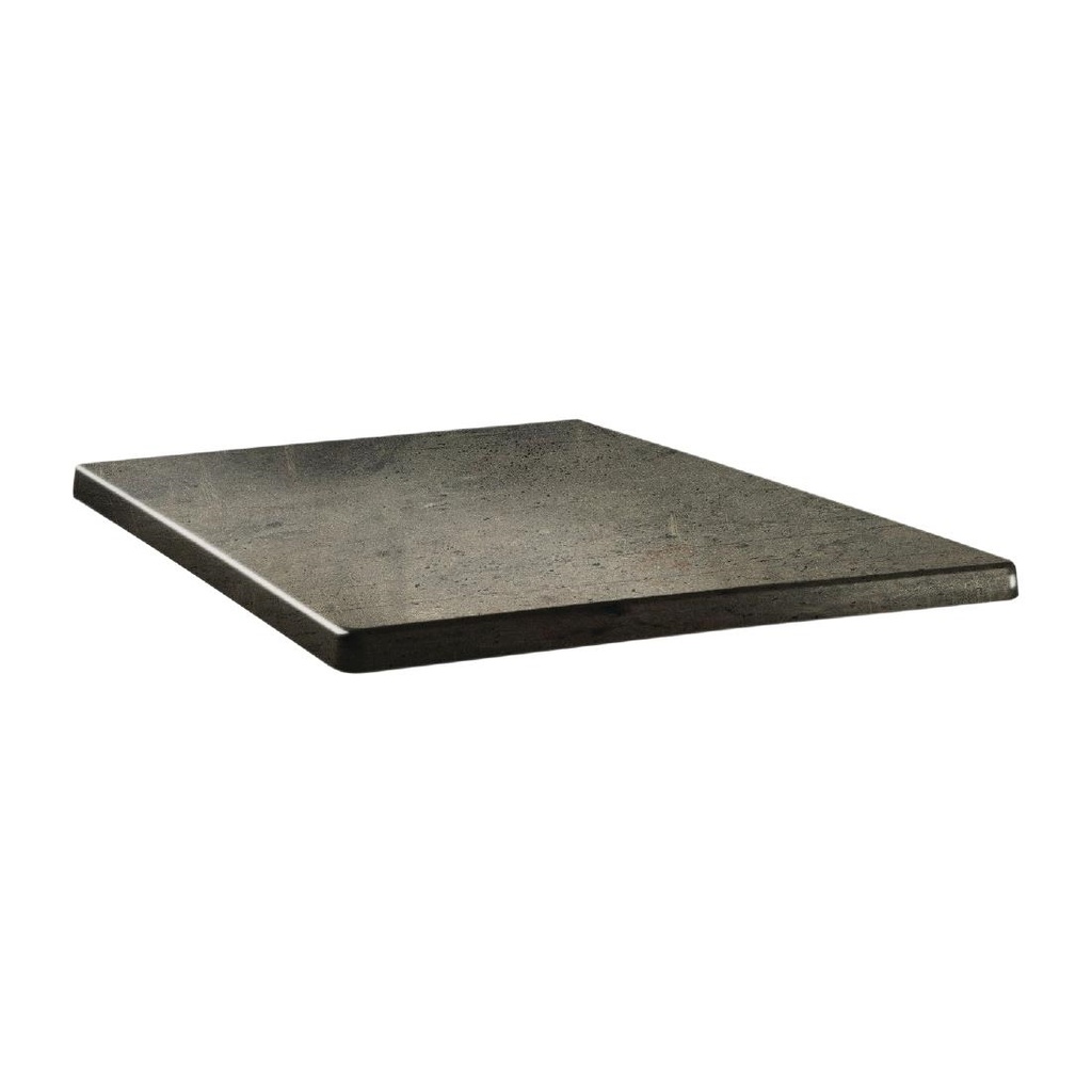 Plateau de table carré Topalit Classic Line 60x60cm béton