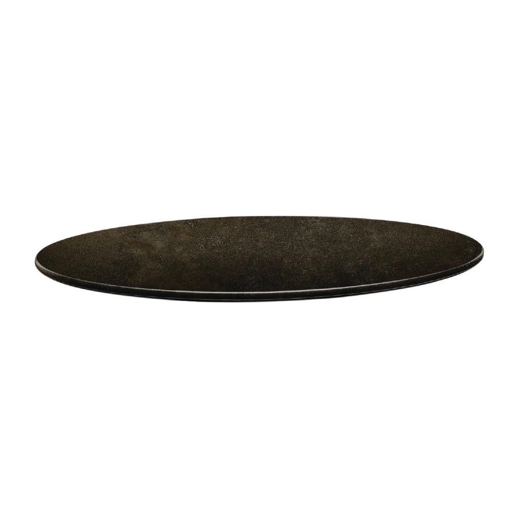 Plateau de table rond Topalit Smartline 80cm cyprus metal