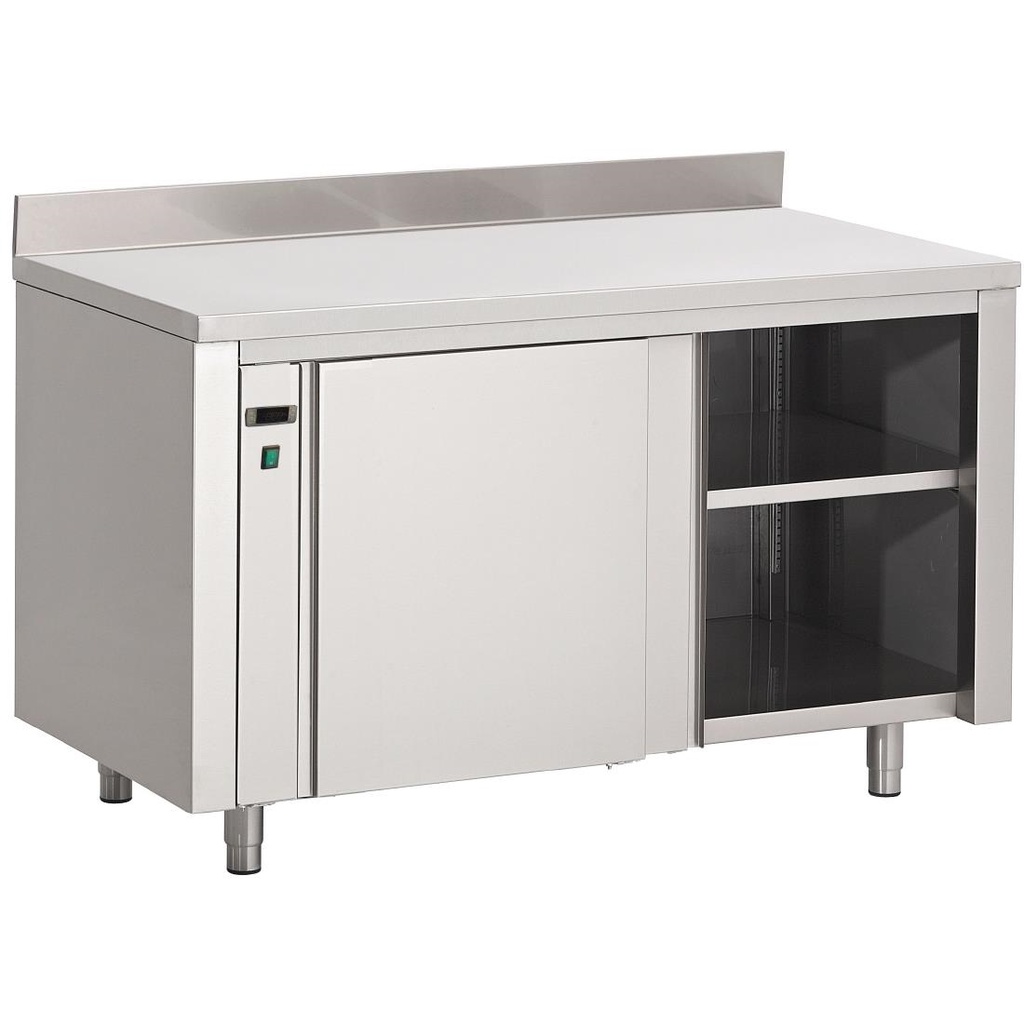 Armoire chauffante inox avec dosseret Gastro M 850x1000x700mm