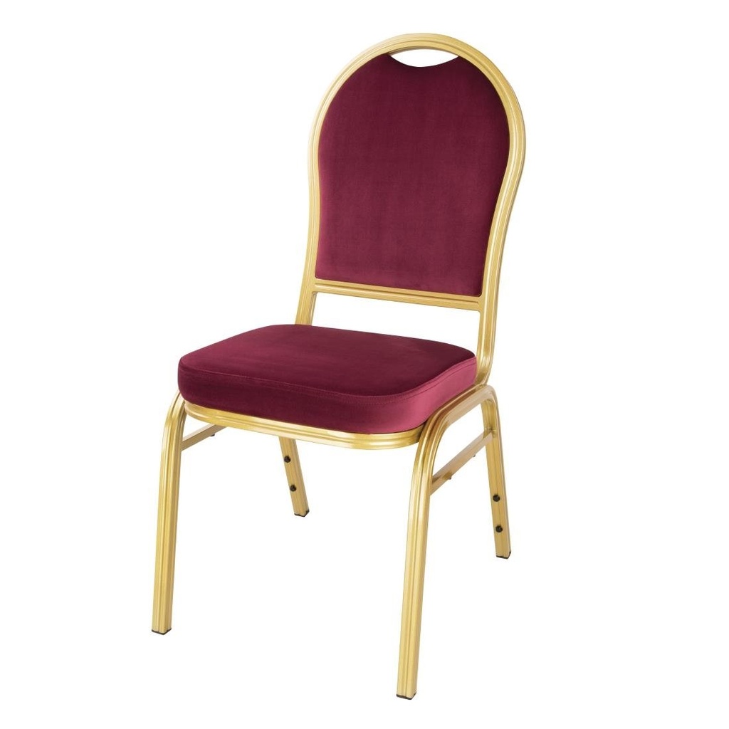 Chaises de banquet bordeaux Bolero Regal (lot de 4)