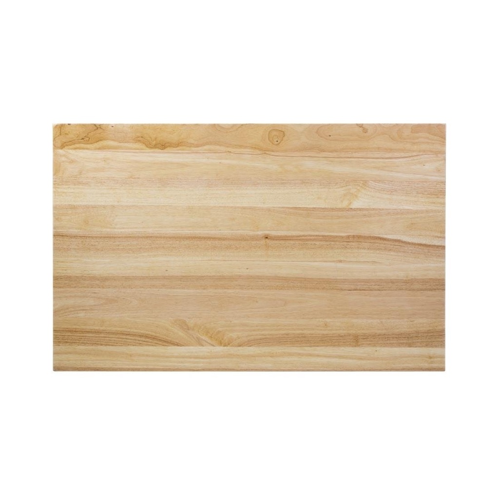 Plateau de table rectangulaire pré-percé coloris bois naturel Bolero 700 x 1100mm