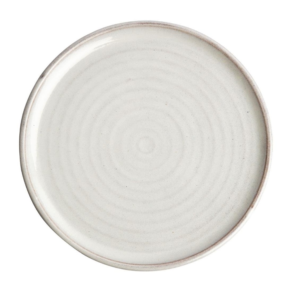 Assiettes plates blanc Murano Olympia Canvas 26,5 cm  (Lot de 6)