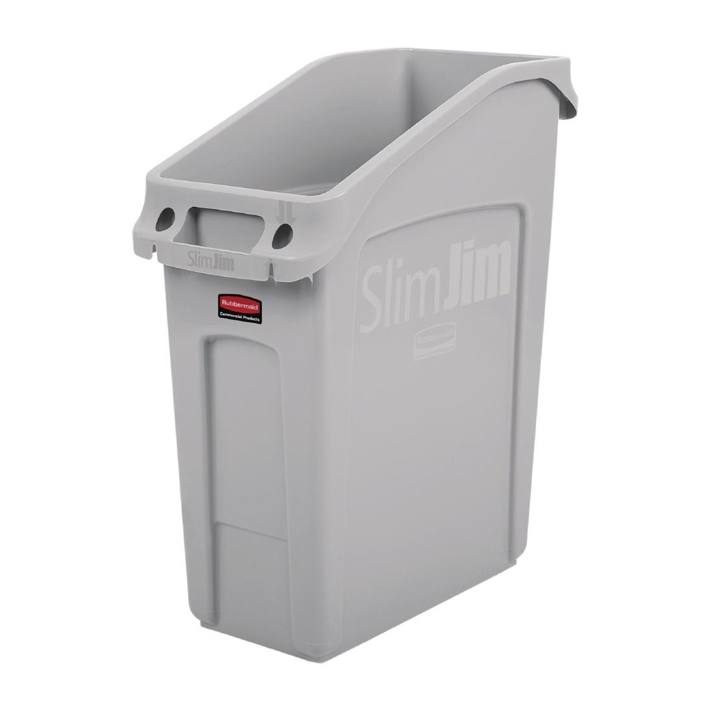 Conteneur sous-comptoir Slim Jim Rubbermaid gris 49L