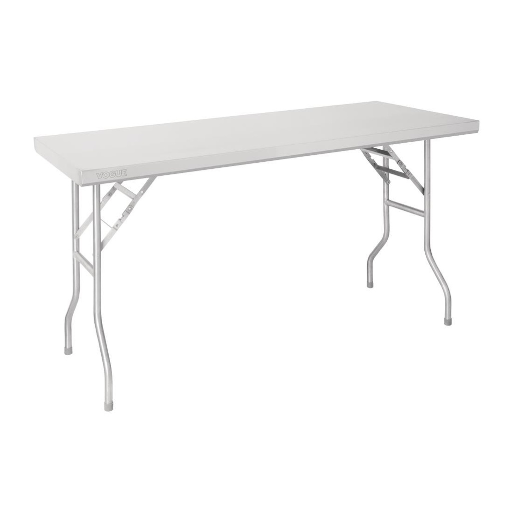 Table de travail pliante inox Vogue 1220x610x780mm