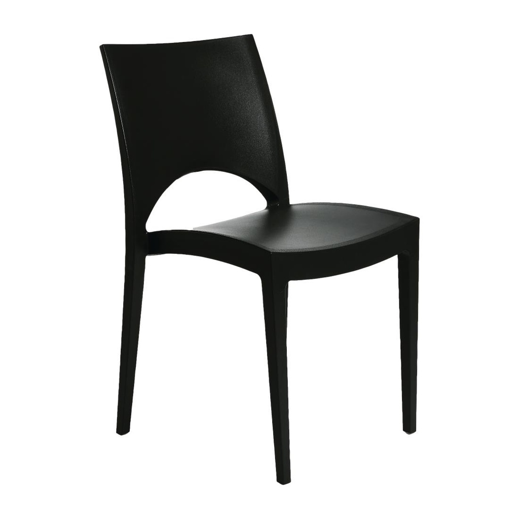 Chaise empilable d'extérieur / intérieur Sol anthracite