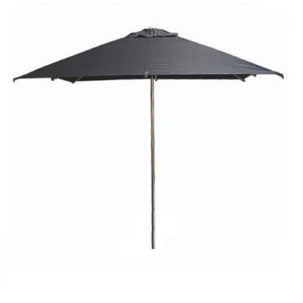 Parasol carré noir Milan Eden 2,5m