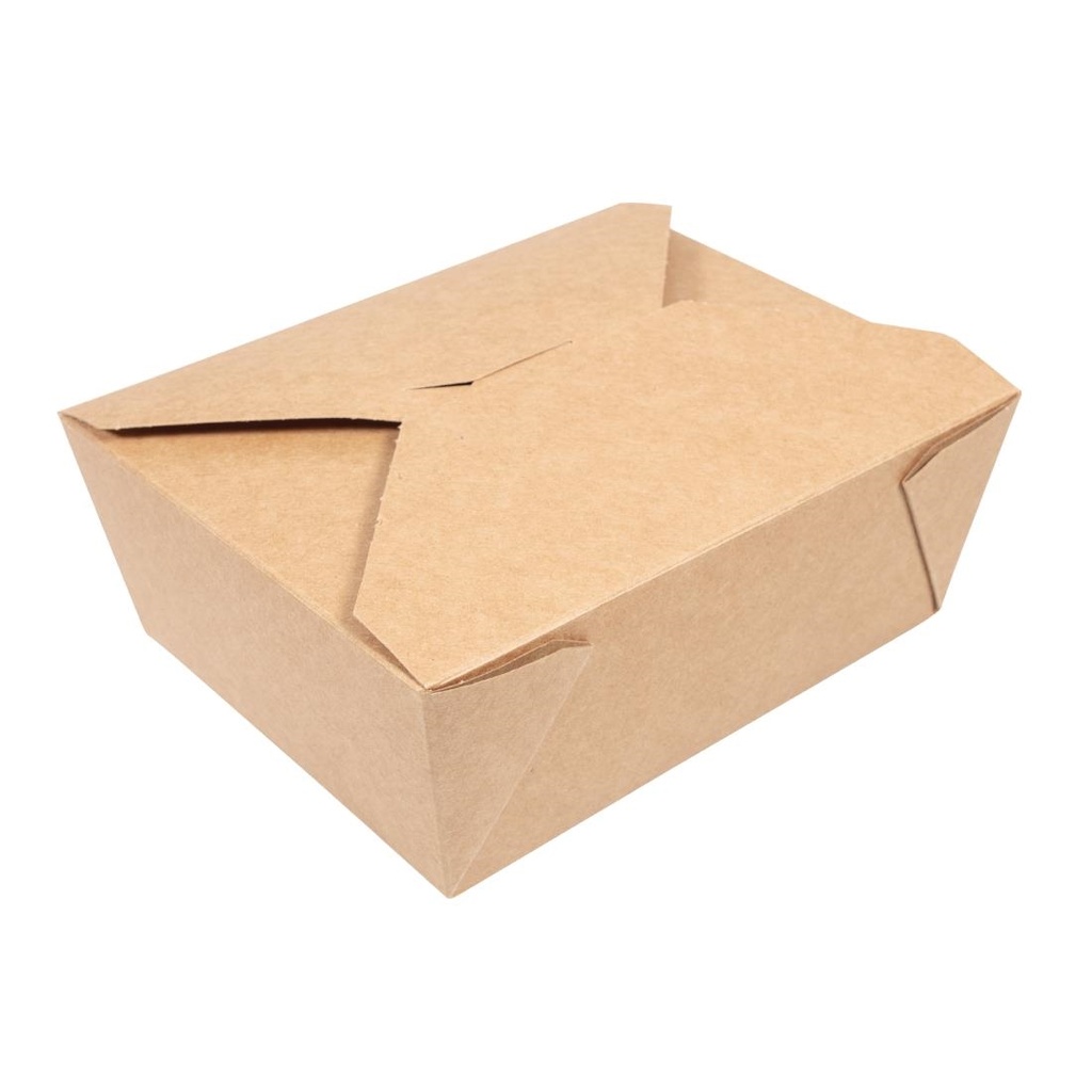 Boîtes alimentaires en carton compostable Vegware N°3 1800ml (lot de 180)