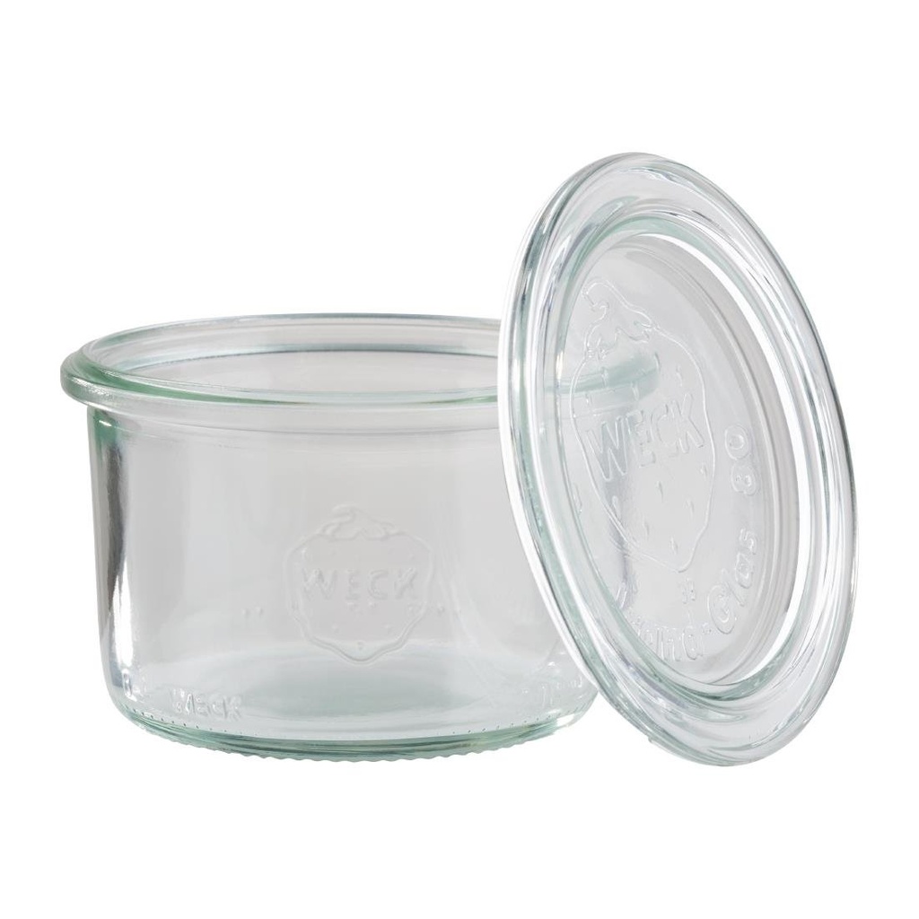 Bocaux en verre avec couvercles Weck APS 200ml (lot de 12)