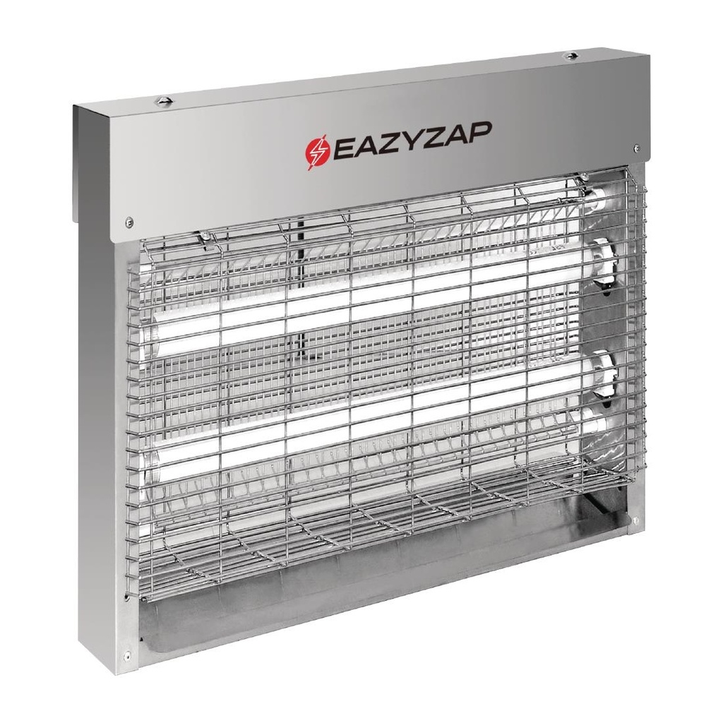 Désinsectiseur LED en inox brossé Eazyzap 8W