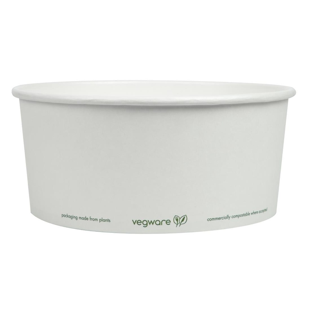 Bols alimentaires en carton doublé PLA série 185 Vegware 1,42L (lot de 300)