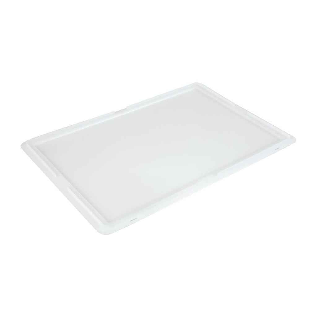 Couvercle pour boîte à pâte à pizza en polyéthylène Cambro 60x40x2cm