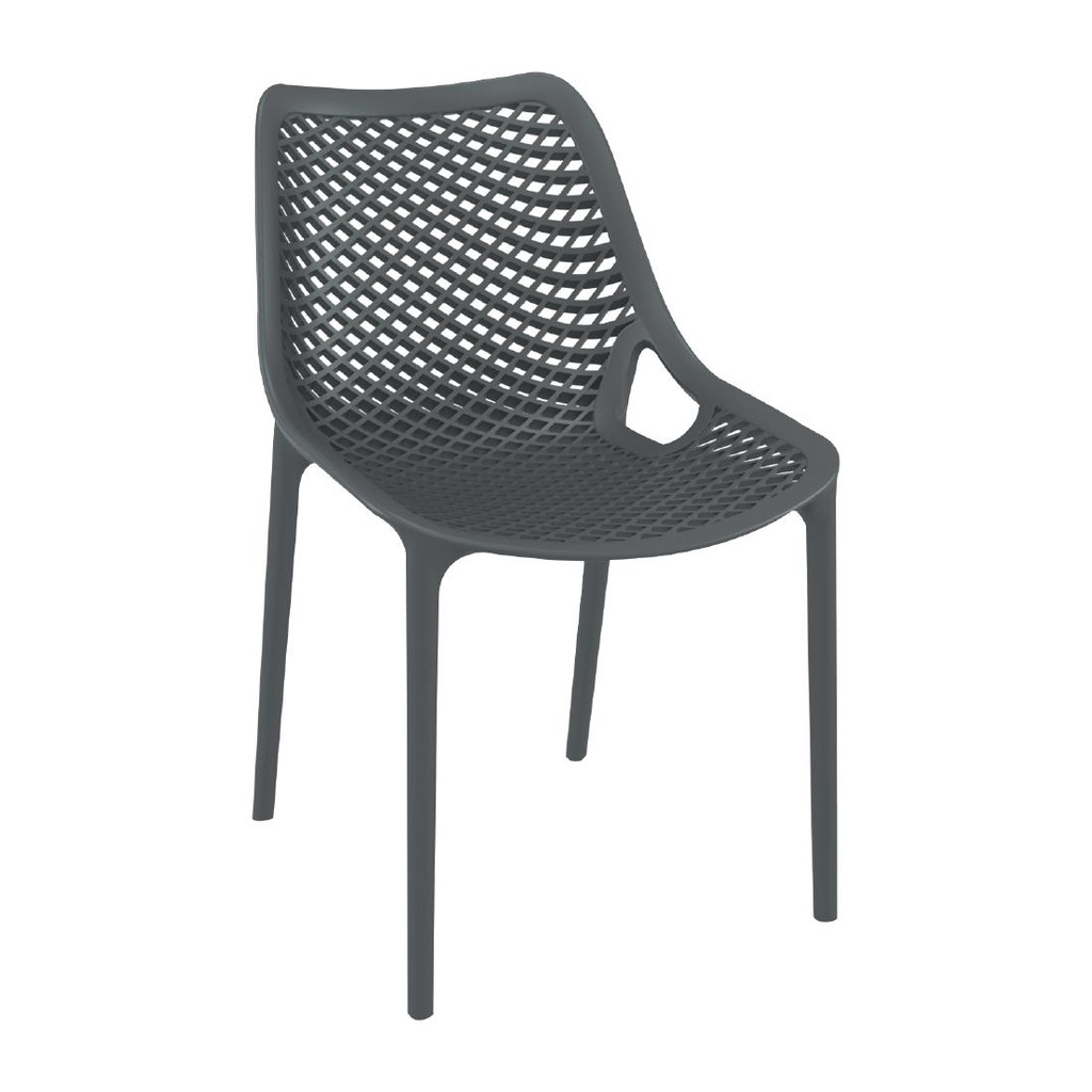 Chaises Air gris anthracite (lot de 4)