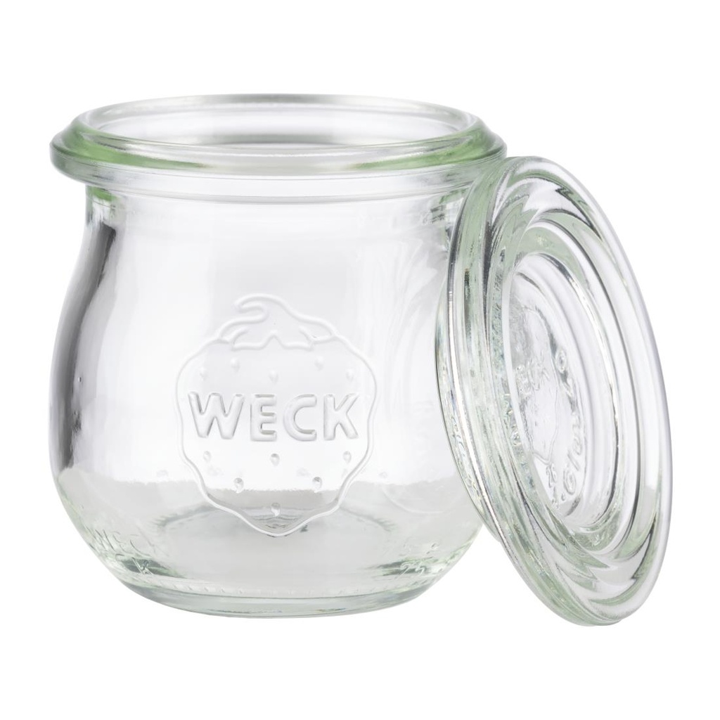 Bocaux en verre tulipe avec couvercle Weck APS 75 ml (lot de 12)