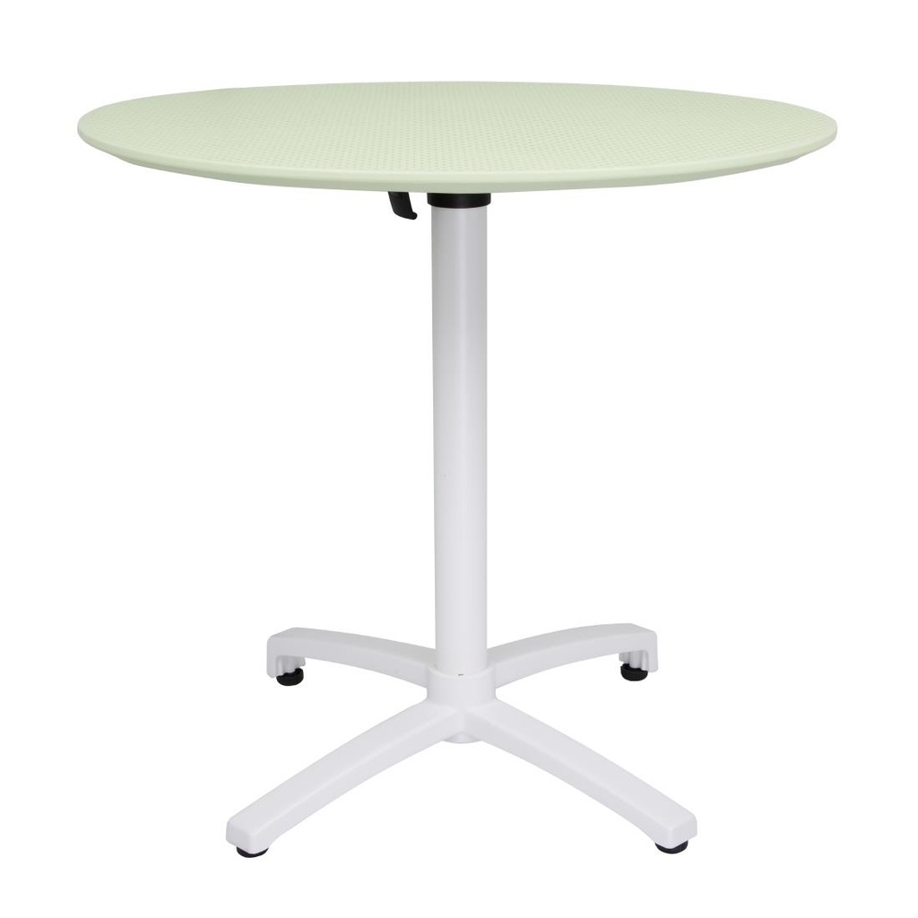 Table pliante en polypropylène Bolero 800mm vert menthe