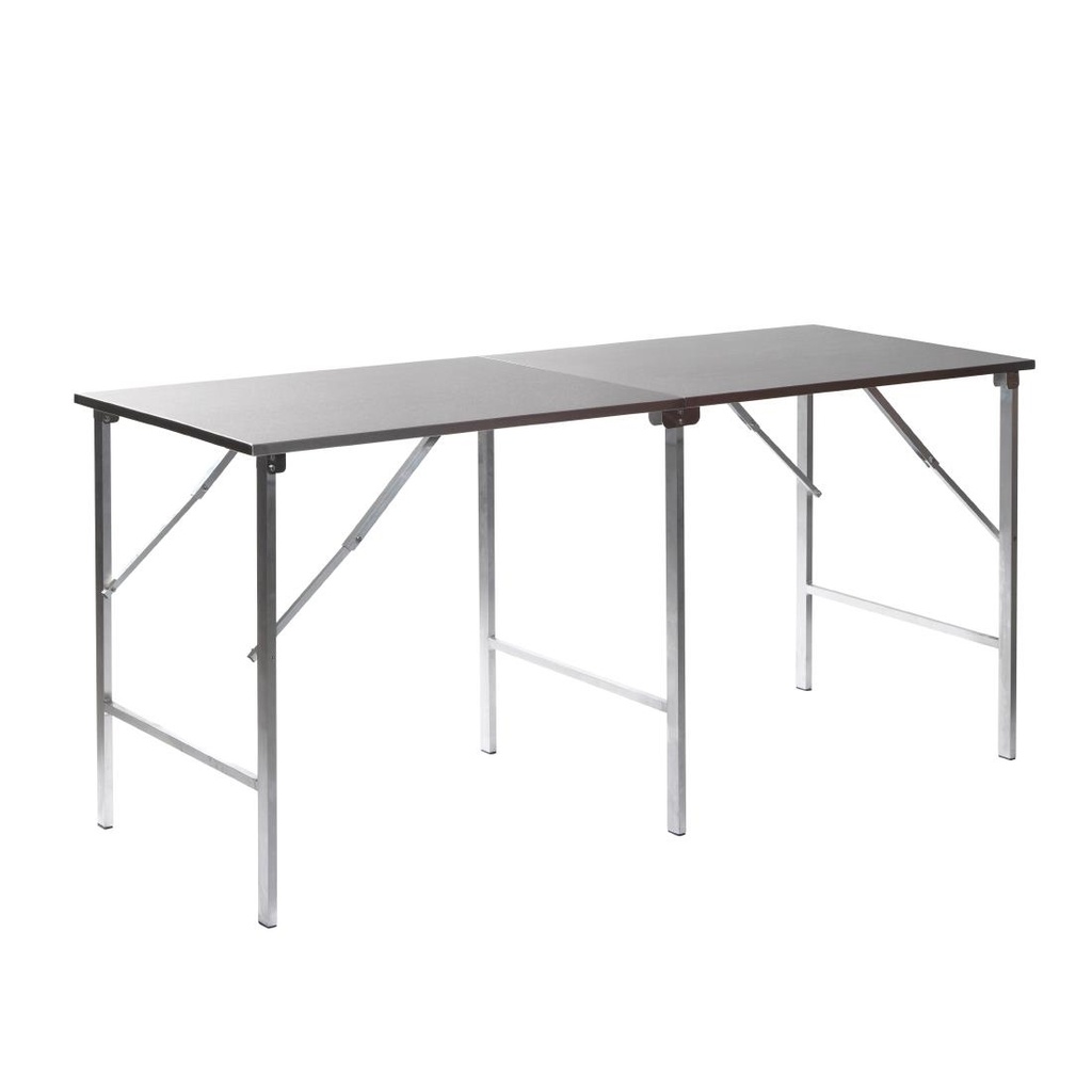 Table de travail pliable en inox