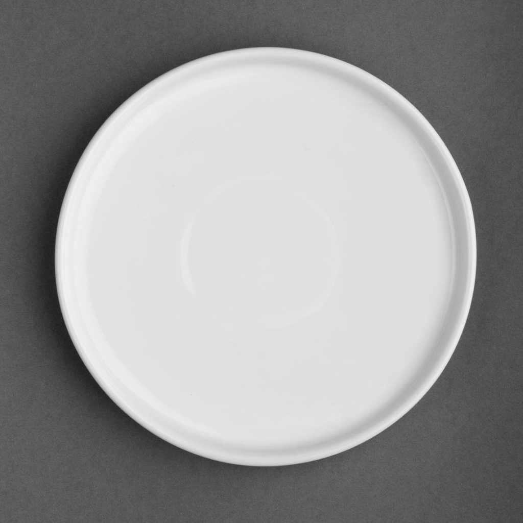 Assiettes plates rondes Olympia Whiteware 150mm (lot de 6)