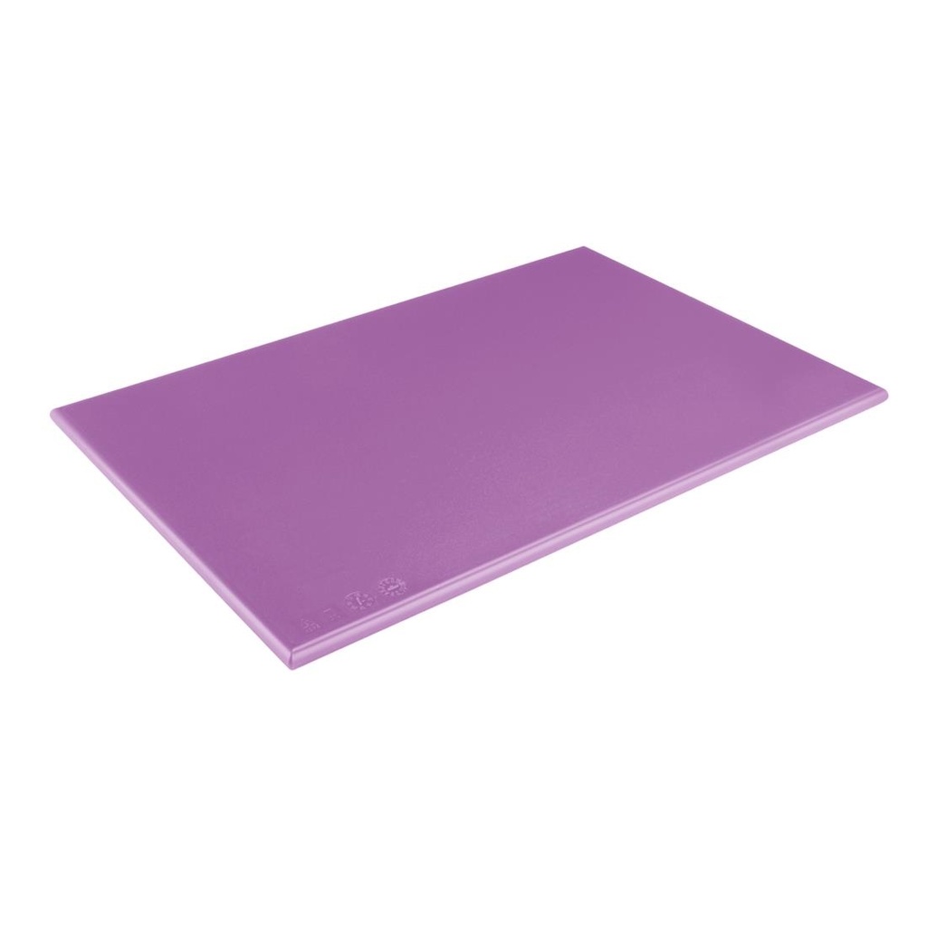 Planche à découper haute densité Hygiplas violette  450x300x12mm