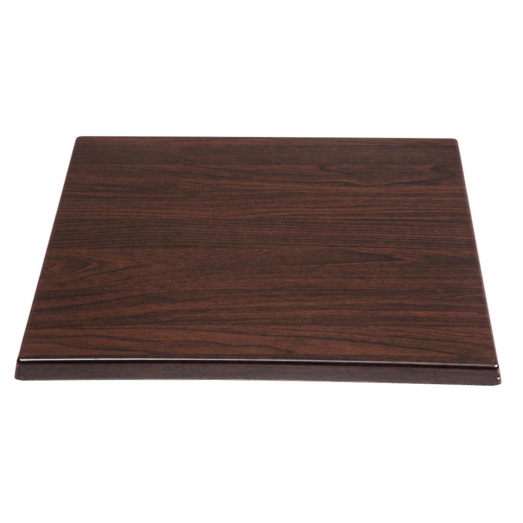 Plateau de table carré Bolero marron foncé 600mm