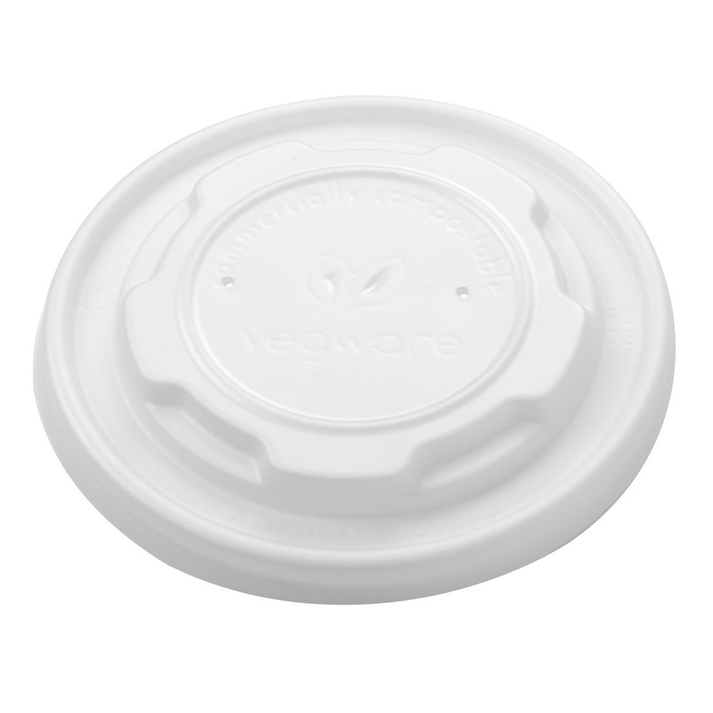 Couvercles plats compostables Vegware 230 ml (x1000)