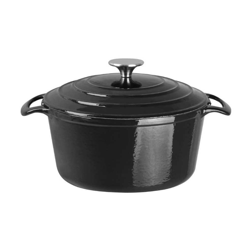 Grande cocotte ronde noire Vogue