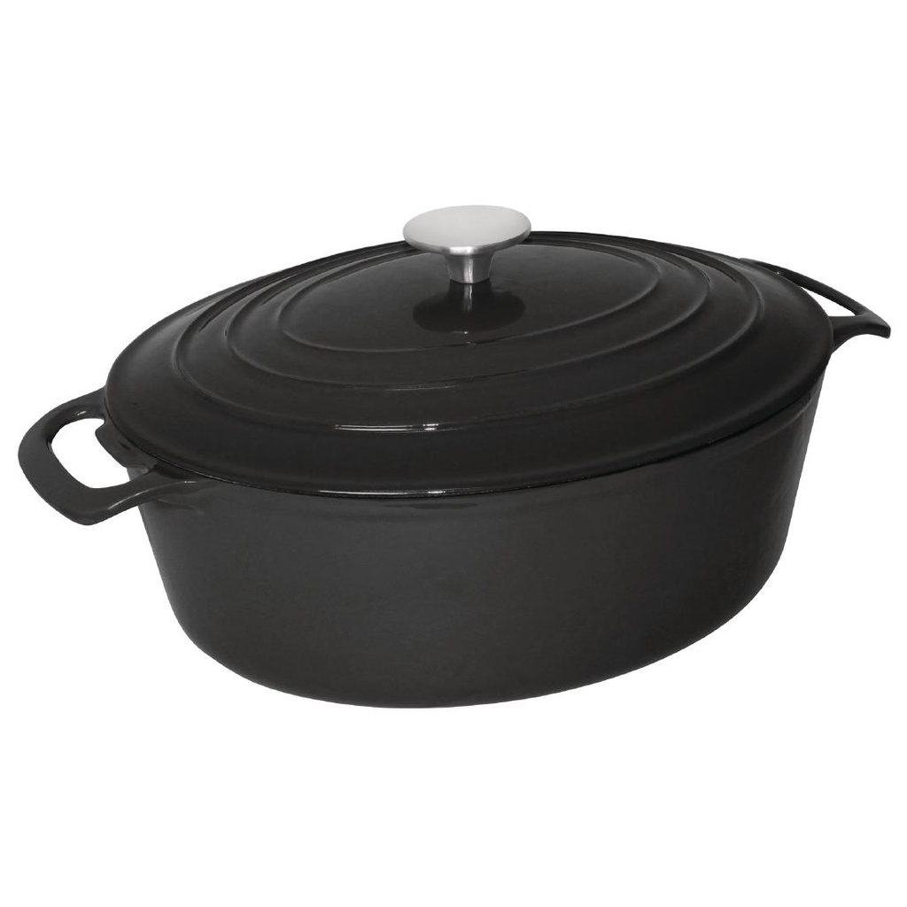 Grande cocotte ovale noire Vogue 6L