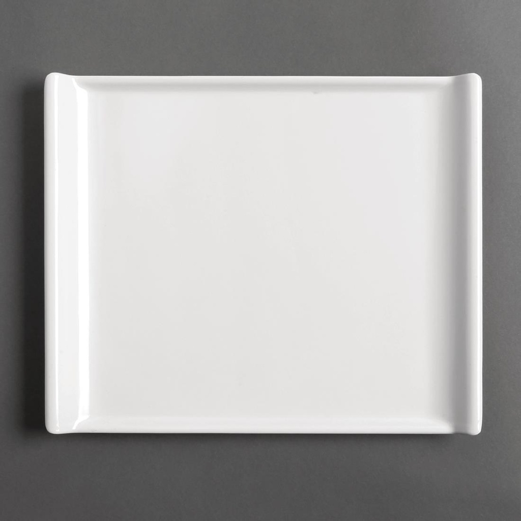 Plateau blanc en mélamine Olympia Kristallon 530x330x25mm