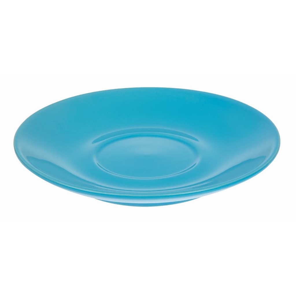 Soucoupes Olympia Café bleues 158mm (lot de 12)