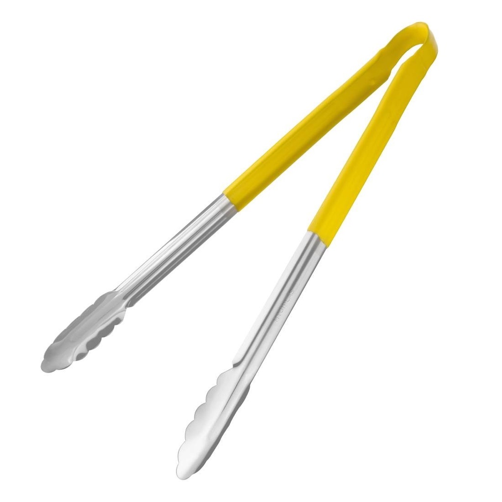 Pince de service code couleur Hygiplas 405mm jaune