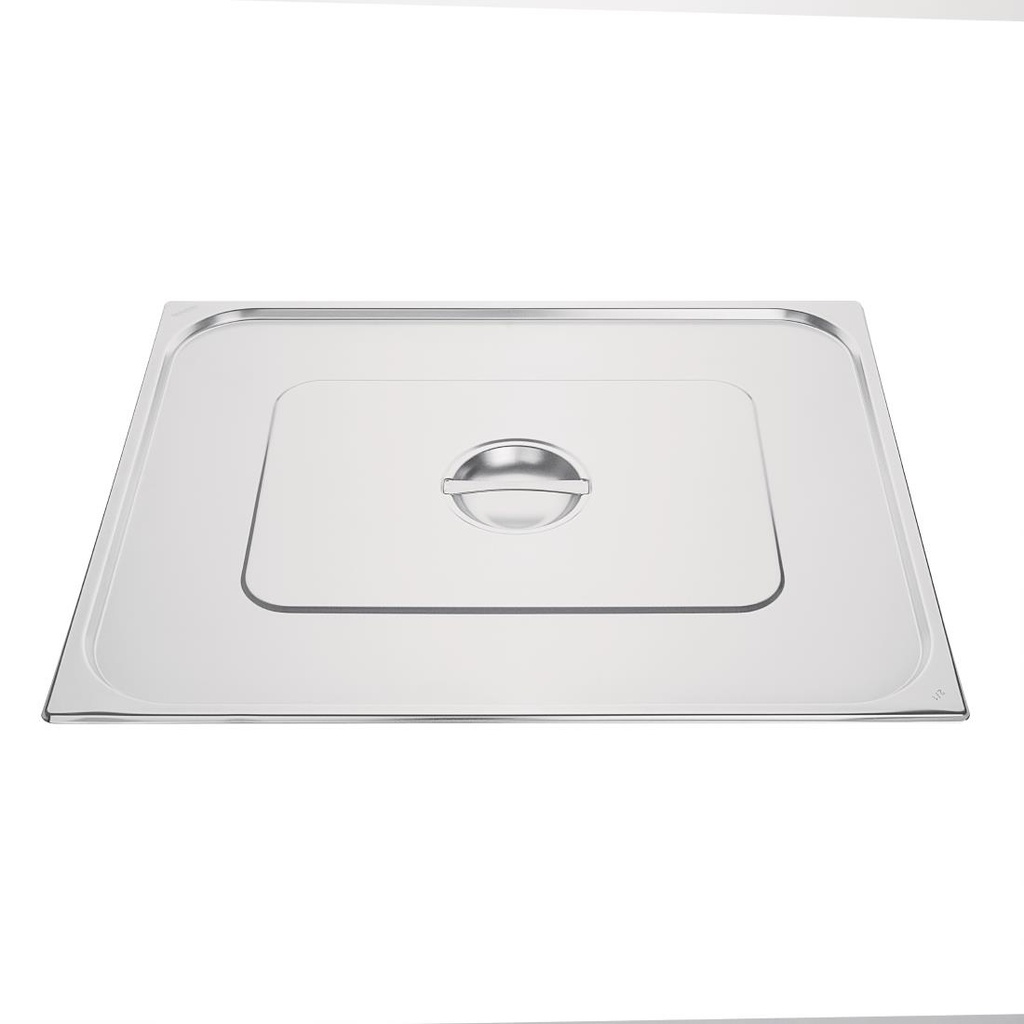 Couvercle GN 2/1 inox double Vogue